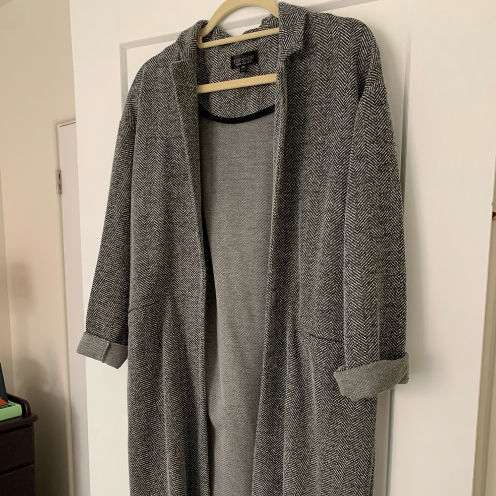 Topshop 3/4 sleeve lightweight overcoat